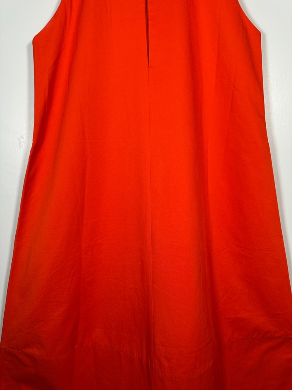 Bird & Knoll Orange Maxi Dress Sleeveless A-Line Minimalist Size L Flowy Chic - Picture 13 of 14